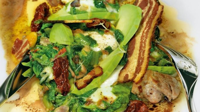 Теплый салат с куриной грудкой Теплый салат с куриной грудкой