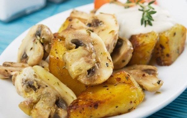Легкое жаркое с грибами Легкое жаркое с грибами