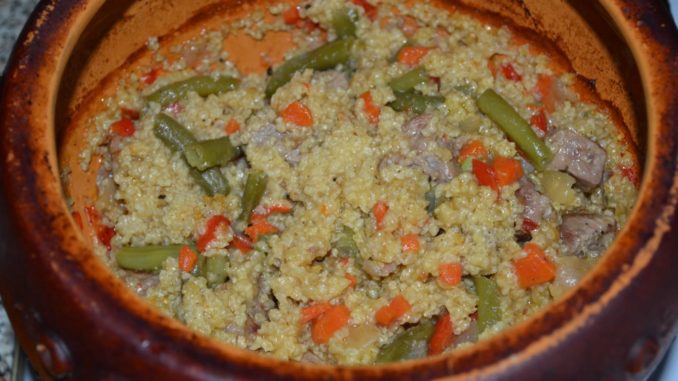 Пшенная каша с мясом и овощами-05 Пшенная каша с мясом и овощами