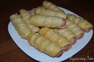 Сосиски в слоеном тесте