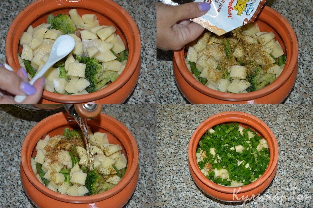 Жаркое из свинины с овощами в горшочке