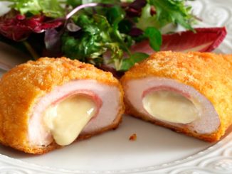 Котлета из индейки с начинкой из ветчины и моцареллы