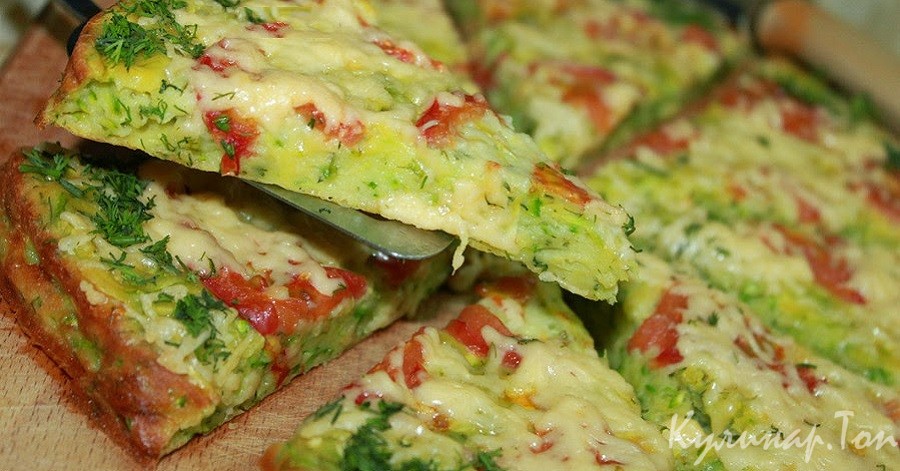 Диетическая кабачковая пицца