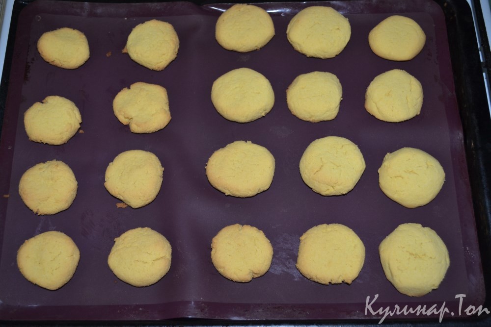 Кукурузное печенье без яиц