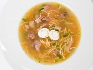Куриная лапша с потрохами