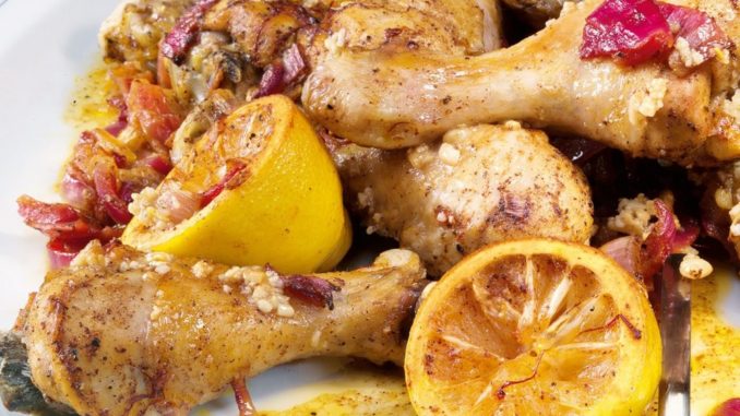 Курица с шафраном и фисташками Курица с шафраном и фисташками