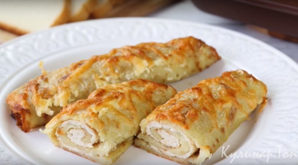Рулеты «Курочка в драниках»