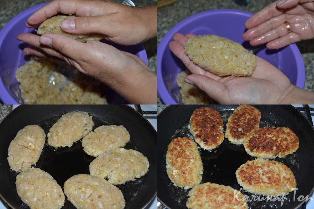 Рыбные котлеты из трески
