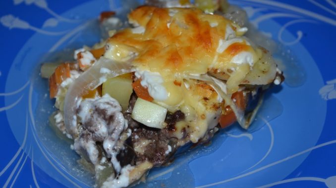Запеканка с фаршем и овощами-09 Запеканка с фаршем и овощами