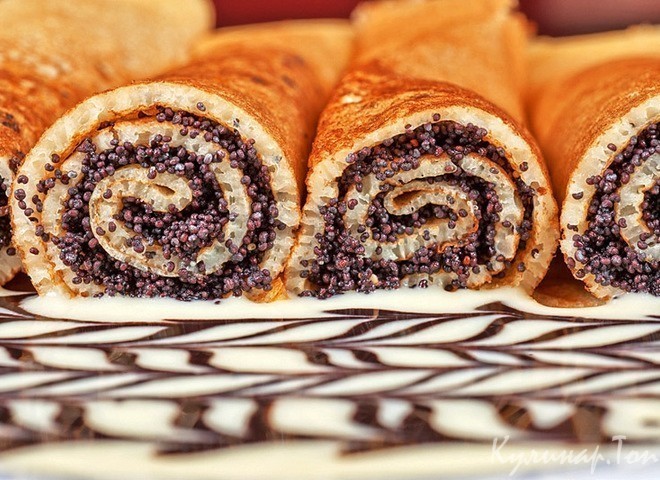 Блины с маком