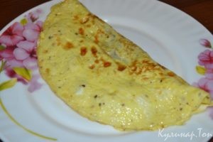 Омлет с грибной икрой