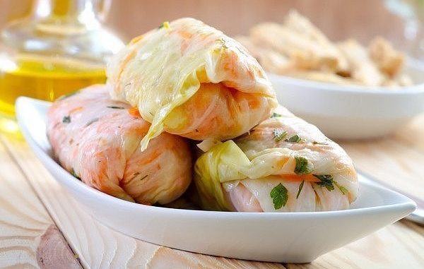 Голубцы с рыбой Голубцы с рыбой