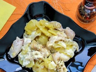 Горшочки с рыбой и картофелем