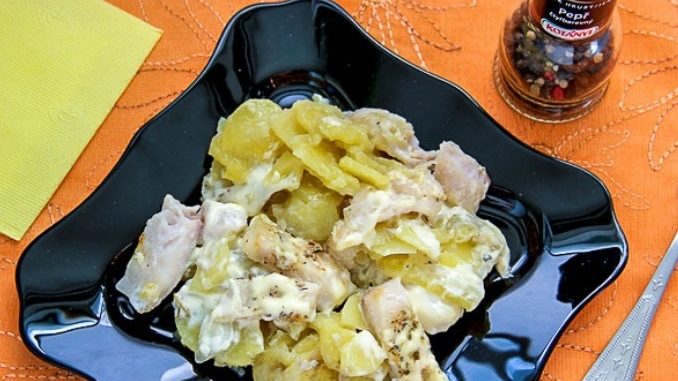 Горшочки с рыбой и картофелем Горшочки с рыбой и картофелем