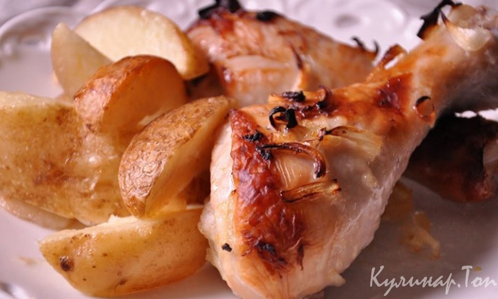 Картофель с курицей в мультиварке