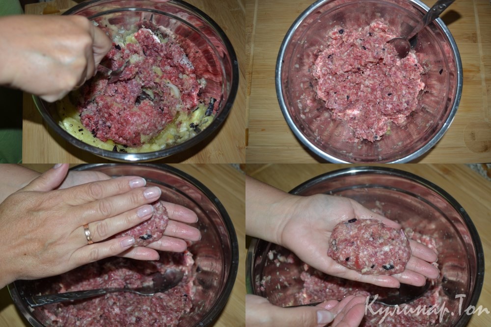 Котлеты с кабачком и базиликом