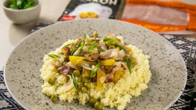 Кускус с овощами и беконом Кускус с овощами и беконом