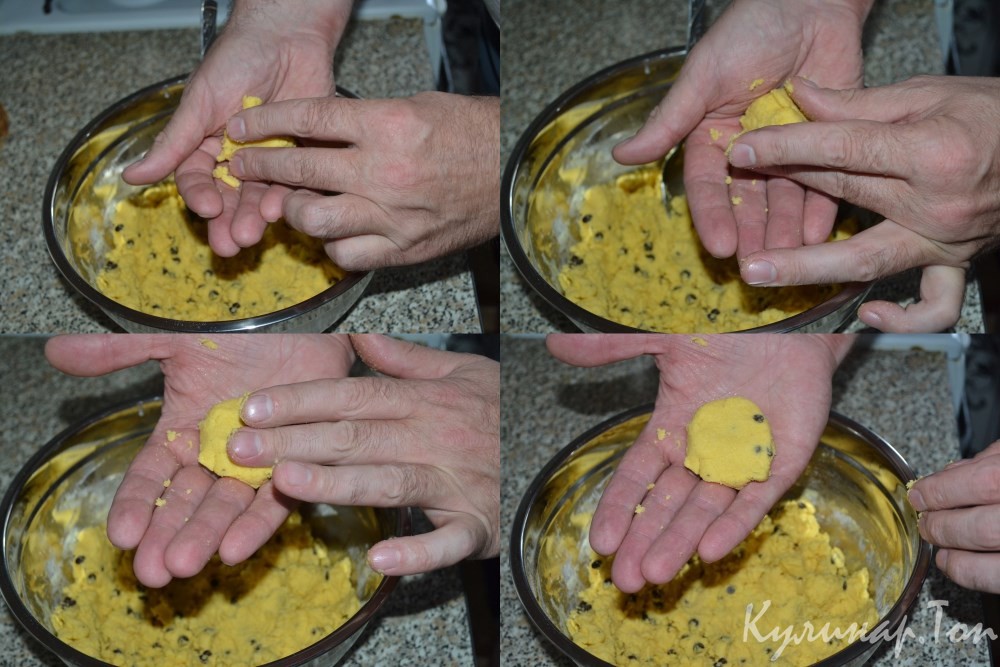 Нежное кукурузное печенье с шоколадом