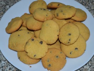 Нежное кукурузное печенье с шоколадом