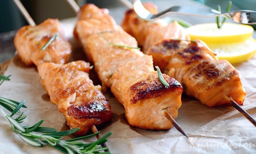 Рыбные шашлычки