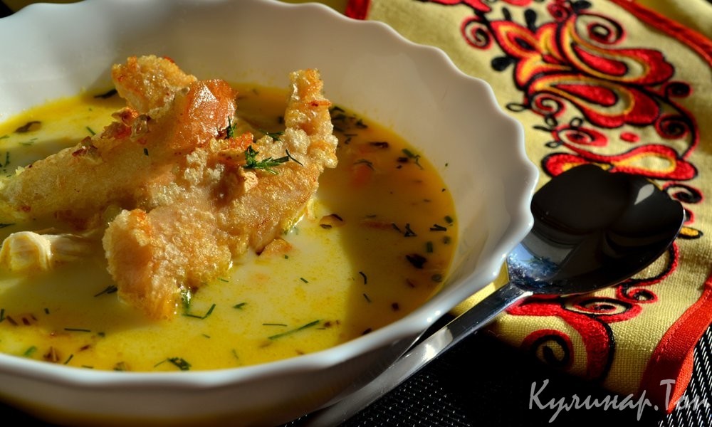 Сырный суп по-французски с курицей