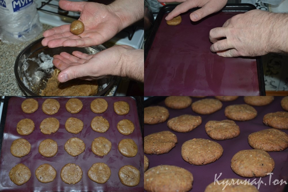 Финиковое печенье с орехами
