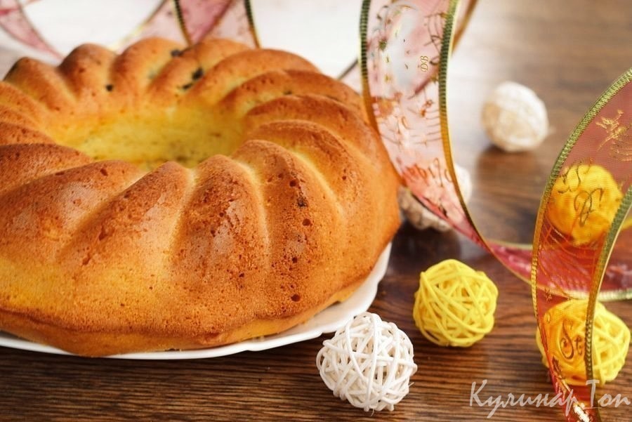 Кекс молочный с черносливом