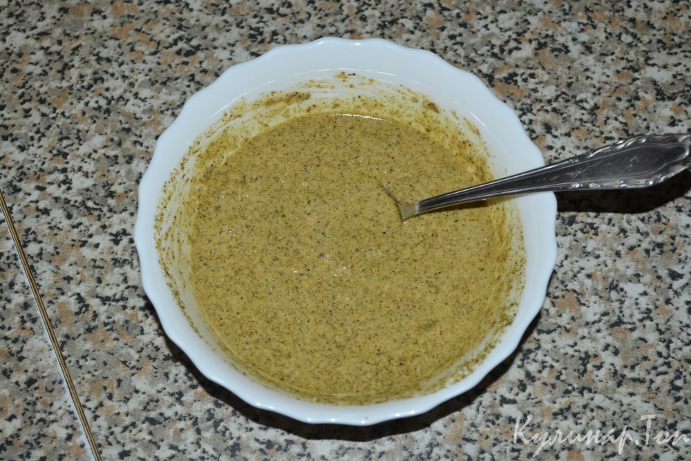Курица с грецкими орехами