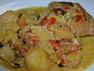 Курица с овощами и барбарисом