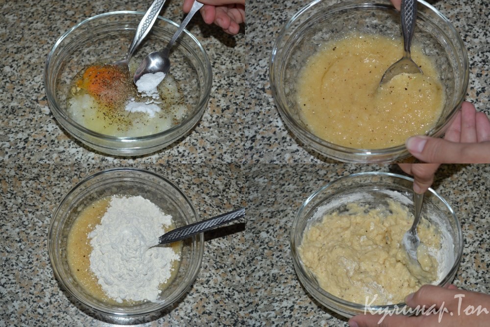 Луковые оладьи