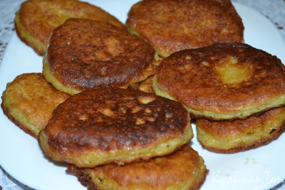 Луковые оладьи