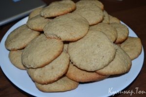Печенье из овсяных хлопьев с медом