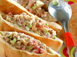 Пита с тунцом и фасолью