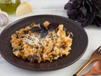 Ризотто с баклажанами