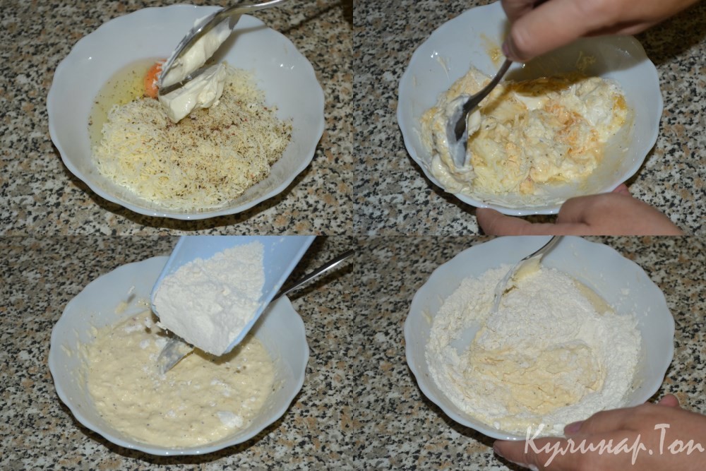 Сырные оладьи