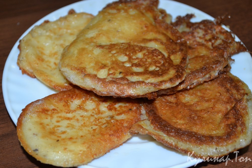 Сырные оладьи