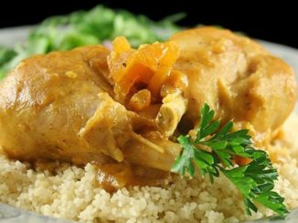 Курица с абрикосами и имбирем