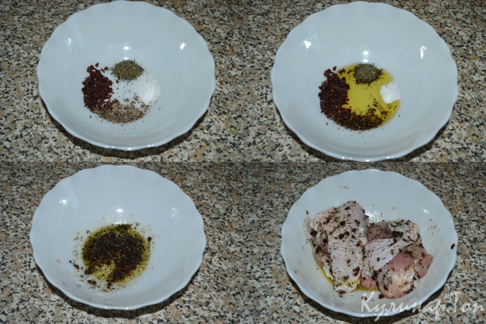 Курица с барбарисом на пару