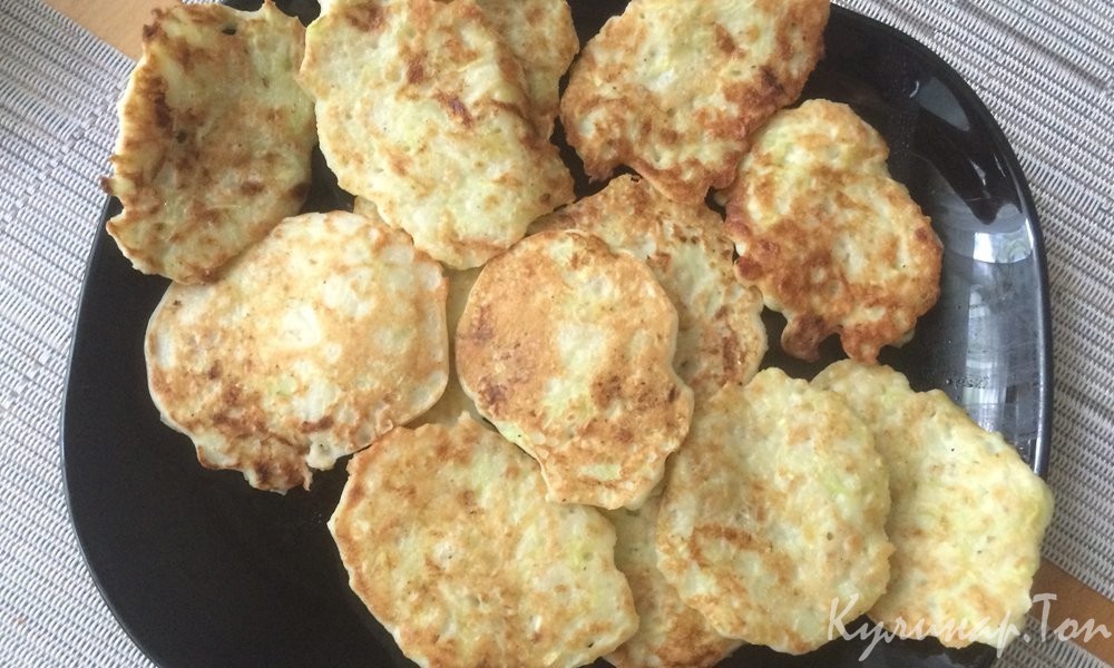 Легкие кабачковые оладьи