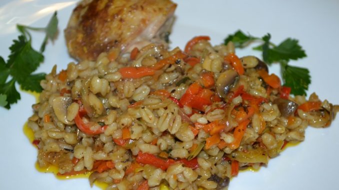 Перловка с курицей в горшочке-10 Перловка с курицей в горшочке