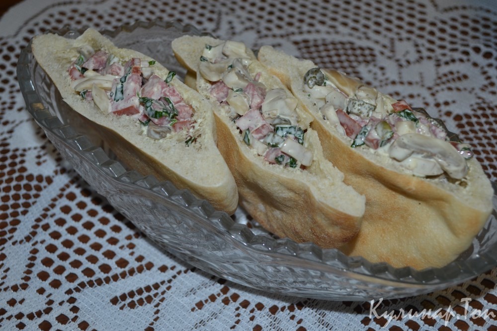 Пита с грибной начинкой