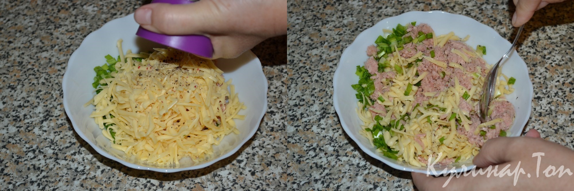 Пита с тунцом и сыром