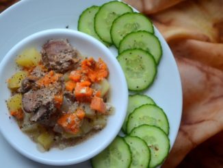 Рагу с тыквой в горшочке