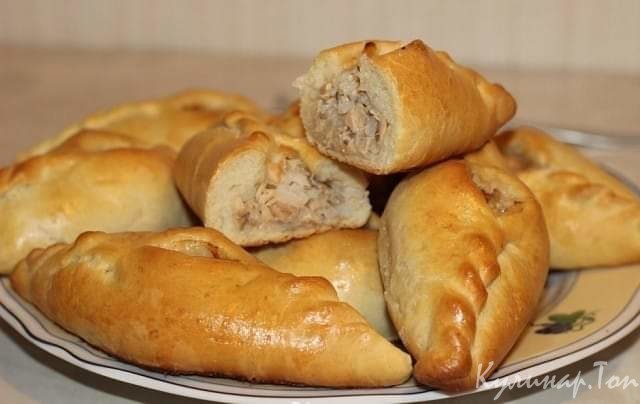 Расстегай с рыбой и рисом
