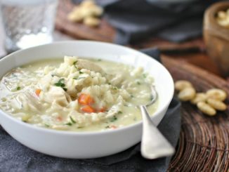 Рисовый суп с курицей