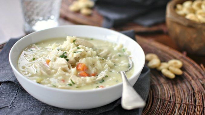 Рисовый суп с курицей Рисовый суп с курицей