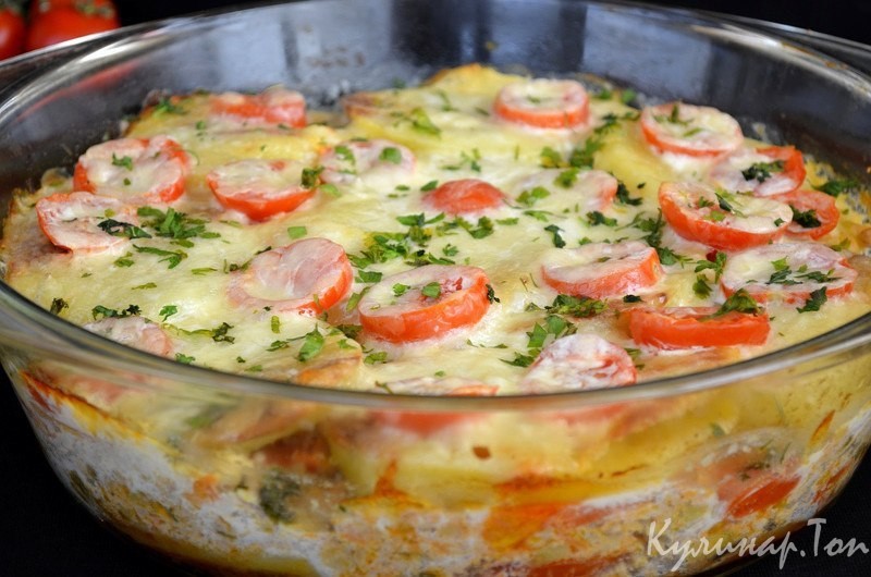 Запеканка из моркови с картофелем