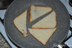 Гренки с сыром
