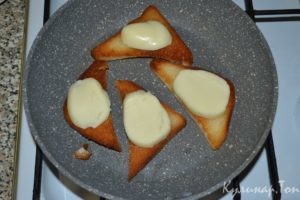 Гренки с сыром