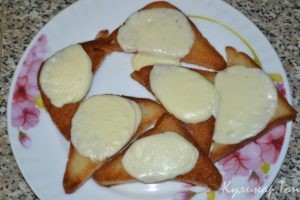 Гренки с сыром